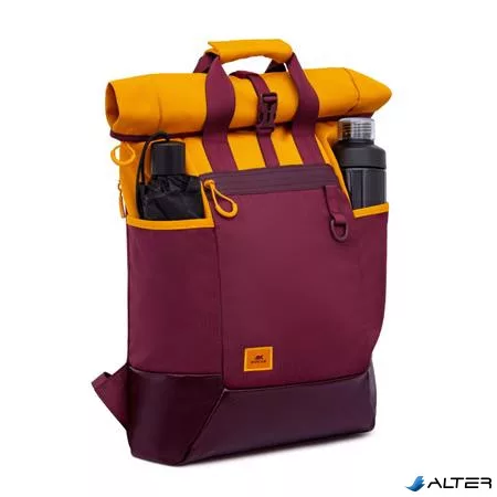 Notebook hátizsák, 15,6", rolltop, 25L, RIVACASE "5321 Dijon", bordó