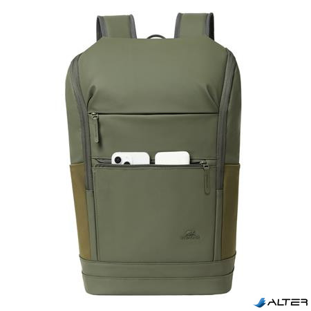 Notebook hátizsák, 15,6', 20L, RIVACASE 'Eden ECO 7856', olivazöld