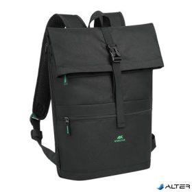   Notebook hátizsák, 15,6', rolltop, 15L, RIVACASE 'Gremio ECO 5567', fekete