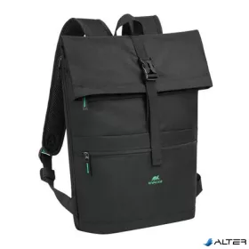   Notebook hátizsák, 15,6", rolltop, 15L, RIVACASE "Gremio ECO 5567", fekete