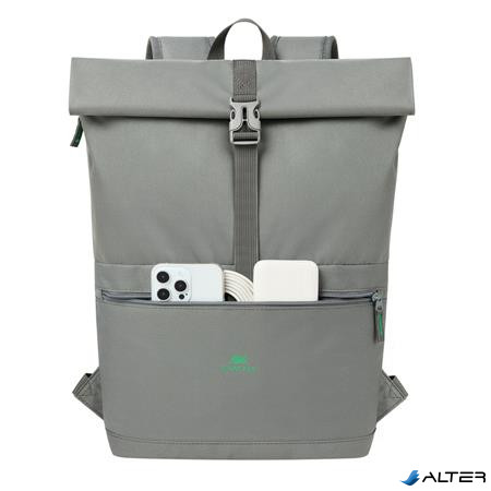 Notebook hátizsák, 15,6', rolltop, 15L, RIVACASE 'Gremio ECO 5567', szürke