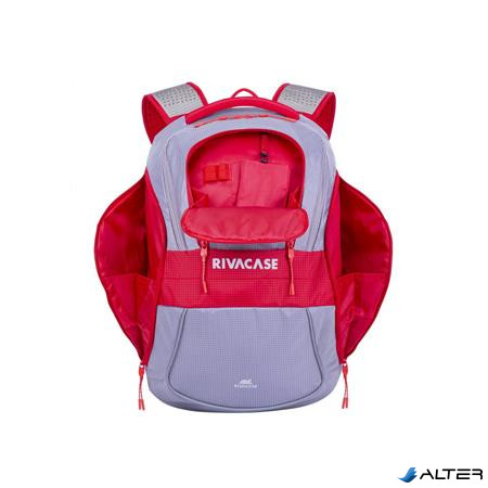 Notebook hátizsák, 15,6", 20L, RIVACASE "5225 Mercantour", szürke-piros