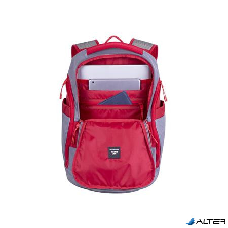 Notebook hátizsák, 15,6", 20L, RIVACASE "5225 Mercantour", szürke-piros