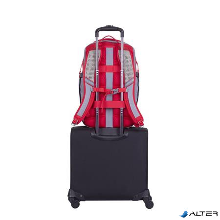 Notebook hátizsák, 15,6", 20L, RIVACASE "5225 Mercantour", szürke-piros