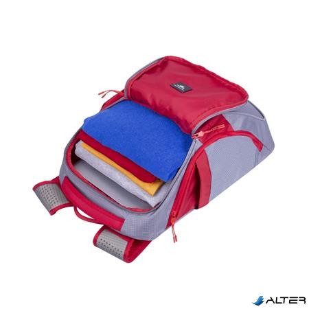 Notebook hátizsák, 15,6", 20L, RIVACASE "5225 Mercantour", szürke-piros