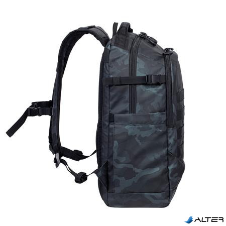 Notebook hátizsák, 15,6", 28L, RIVACASE "7631 Sherwood Navy Camo", fekete-terepminta