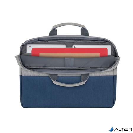 Notebook táska, 15,6", RIVACASE "Prater 7532", szürke-kék