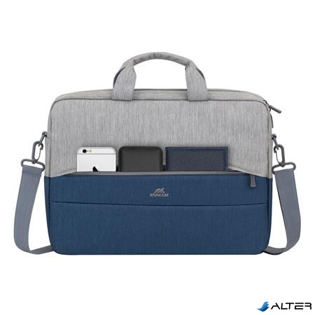 Notebook táska, 15,6", RIVACASE "Prater 7532", szürke-kék