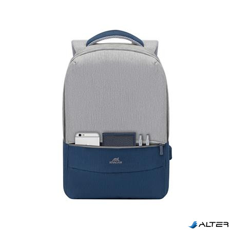 Notebook hátizsák, 15,6", RIVACASE "Prater 7562", szürke-kék