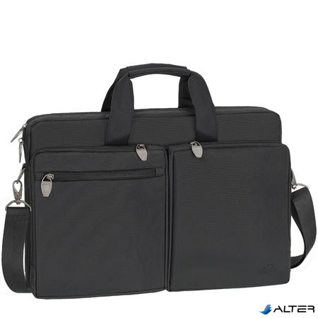 Notebook táska, 17.3', RIVACASE 'Tiergarten 8550', fekete