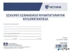 Nyomtatvány, szigorú számadású nyomtatványok nyilvántartása, 25 lap, A4, VICTORIA PAPER, 10 tömb/csomag