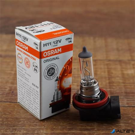 Halogén izzó, autó/gépjármű, 1 db, H11, 55W, 12V, OSRAM "Original Line"