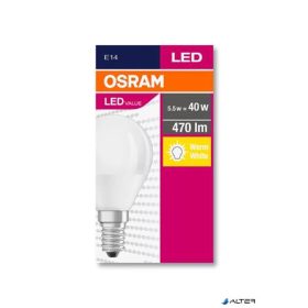   LED izzó, E14, kisgömb, P45, 5,7W, 470lm, 2700K (MF), OSRAM 'Value'