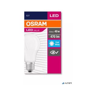   LED izzó, E27, gömb, A60, 5W, 470lm, 4000K (HF), OSRAM 'Value'