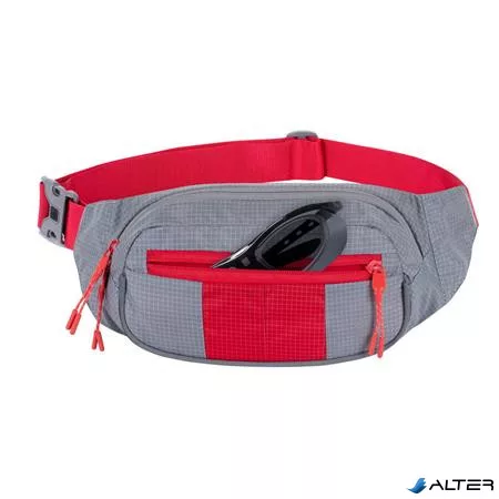 Övtáska, RIVACASE "5215 Mercantour", szürke-piros