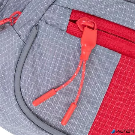 Övtáska, RIVACASE "5215 Mercantour", szürke-piros