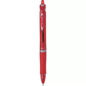   Golyóstoll, 0,25 mm, nyomógombos, PILOT "Acroball", piros
