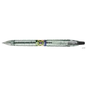   Golyóstoll, 0,27 mm, nyomógombos, PILOT "B2P EcoBall", fekete