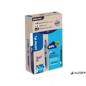   Zseléstoll, 0,32 mm, nyomógombos, PILOT "B2P Greenpack", kék + betét