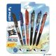 Rollertoll készlet, 0,35 mm, nyomógombos, PILOT "Frixion Ball"/"Frixion Ball Plus", 3különböző szín+One Piece matrica