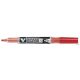 Táblamarker, 1,3 mm, EF, kúpos, PILOT "V-Board Master S", piros