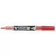 Táblamarker, 1,3 mm, EF, kúpos, PILOT "V-Board Master S", piros