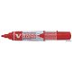 Táblamarker, 2,2-5,2 mm, vágott, PILOT "V-Board Master", piros