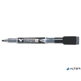  Táblamarker, törlőkupakkal, 1,3 mm, EF, kúpos, PILOT 'V-Board Master S', fekete