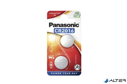 Gombelem, CR2016, 2 db, PANASONIC