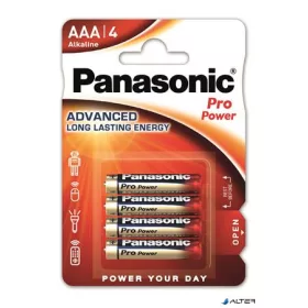 Elem, AAA mikro, 4 db, PANASONIC "Pro power"