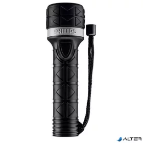 Elemlámpa, LED, 2xAA, gumi borítás, PHILIPS