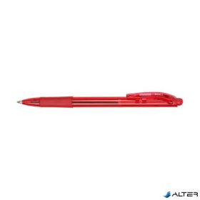   Golyóstoll, 0,35 mm, nyomógombos, PENTEL 'BK417', piros