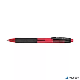   Golyóstoll, 0,35 mm, nyomógombos, PENTEL "Kachiri BK457", piros