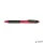 Golyóstoll, 0,35 mm, nyomógombos, PENTEL "Kachiri BK457", piros