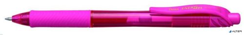 Zseléstoll, 0,35 mm, nyomógombos, PENTEL 'EnerGelX BL107', rózsaszín