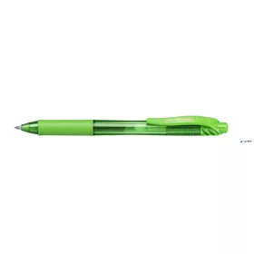   Zseléstoll, 0,35 mm, nyomógombos, PENTEL "EnerGelX BL107", világoszöld
