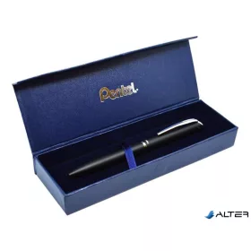   Zseléstoll, 0,35 mm, rotációs, fekete tolltest, PENTEL 'EnerGel BL-2007', fekete, ajándék kék betéttel