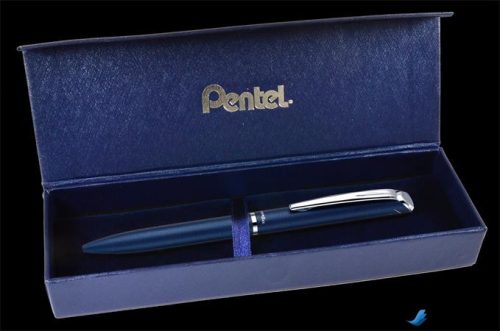 Rollertoll, 0,35 mm, rotációs, diplomatakék tolltest, PENTEL 'EnerGel BL-2007' kék