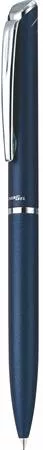 Zseléstoll, 0,35 mm, rotációs, diplomatakék tolltest, PENTEL "EnerGel BL-2007" fekete, ajándék kék betéttel