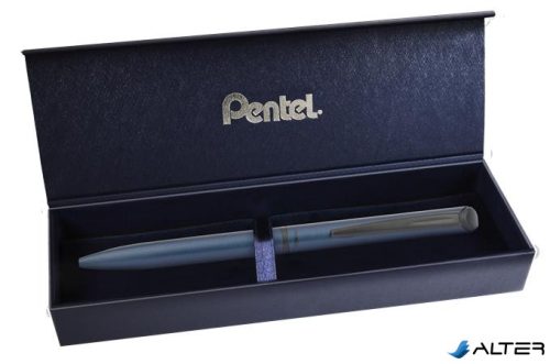 Zseléstoll, 0,35 mm, rotációs, matt kék tolltest, PENTEL "EnerGel BL-2507" kék
