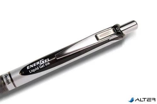 Zseléstoll, 0,35 mm, nyomógombos, PENTEL "EnerGel BL77", fekete