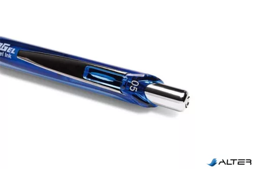 Zseléstoll, 0,25 mm, nyomógombos, PENTEL "EnerGel BLN75", kék
