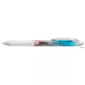   Zseléstoll, 0,25 mm, nyomógombos, PENTEL "EnerGel BLN75 Kiriko, Kikutsunagi", kék