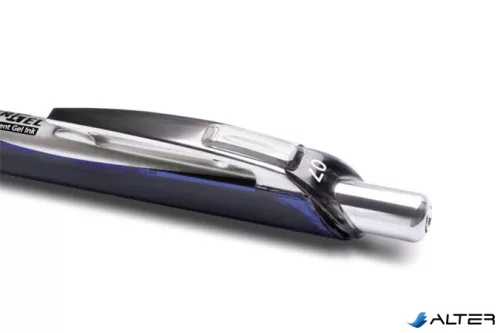 Zseléstoll, 0,35 mm, nyomógombos, PENTEL 'EnerGel BLP77', kék