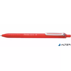   Golyóstoll, 0,35 mm, nyomógombos, PENTEL 'iZee', piros