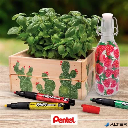 Lakkmarker, 2 mm, kúpos, PENTEL 'MMP20', kék