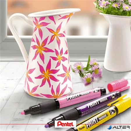 Lakkmarker, 2 mm, kúpos, PENTEL "MMP20", piros