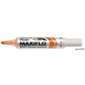   Táblamarker, 2,5 mm, kúpos, PENTEL 'Maxiflo MWL5M', narancs