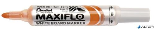 Táblamarker, 2,5 mm, kúpos, PENTEL "Maxiflo MWL5M", narancs