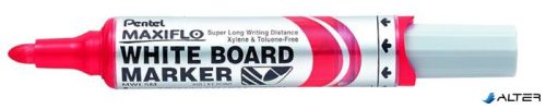 Táblamarker, 2,5 mm, kúpos, PENTEL "Maxiflo MWL5M", piros